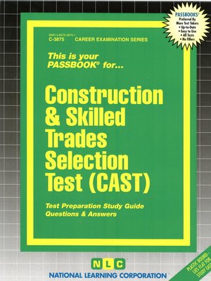 Construction and Skilled Trades Selection Test (CAST) - ebook